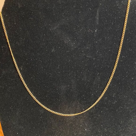 18" Gold-tone Chain Necklace Jewelry - Picture 3 of 5